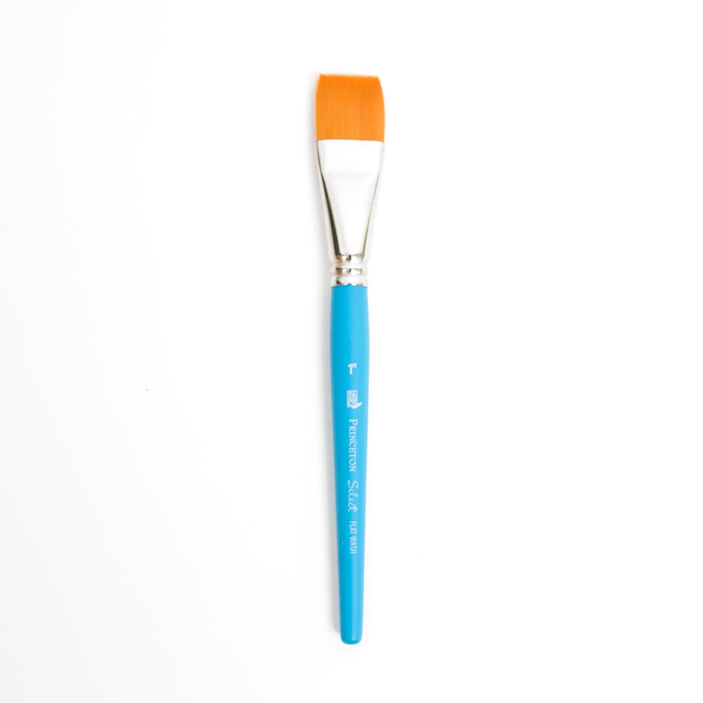 Princeton, Brush, Art & School, 1", Select, Synthetic, Flat Wash, 146061